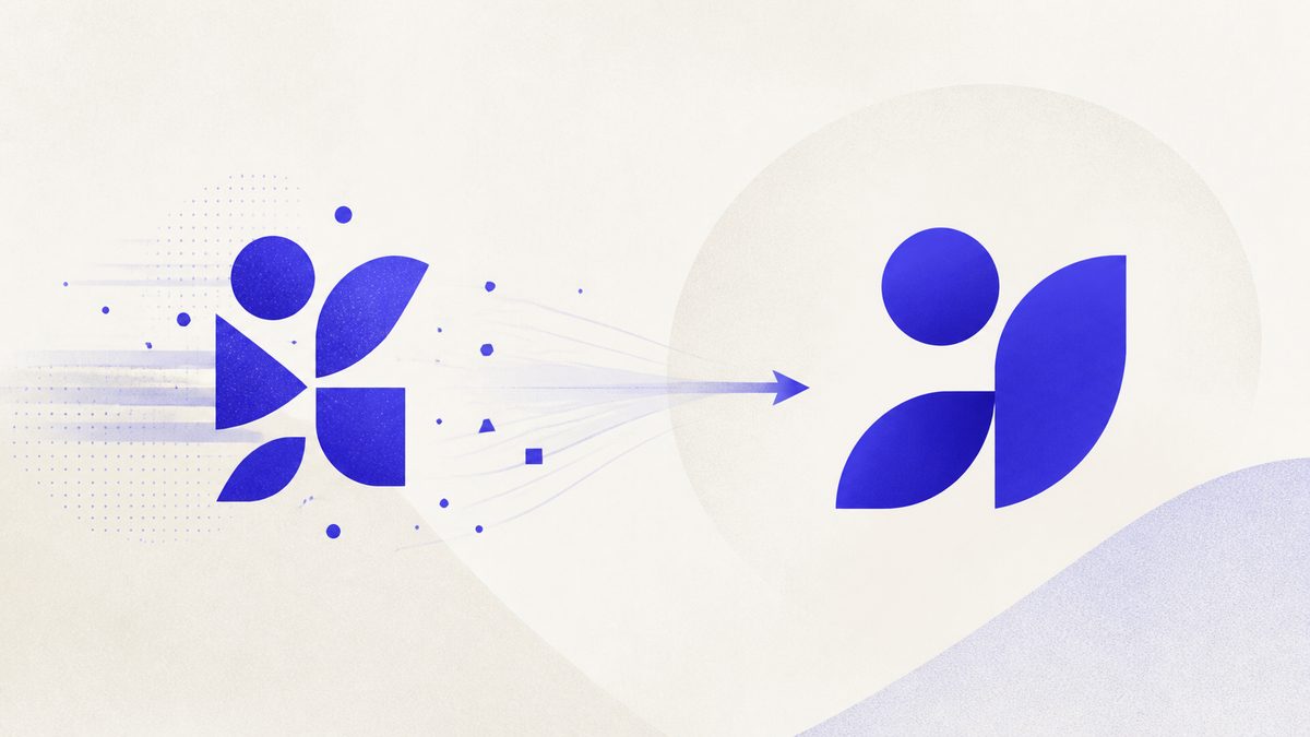 Illustrazione: simbolo di un brand storico accanto a una sua variante speciale temporanea