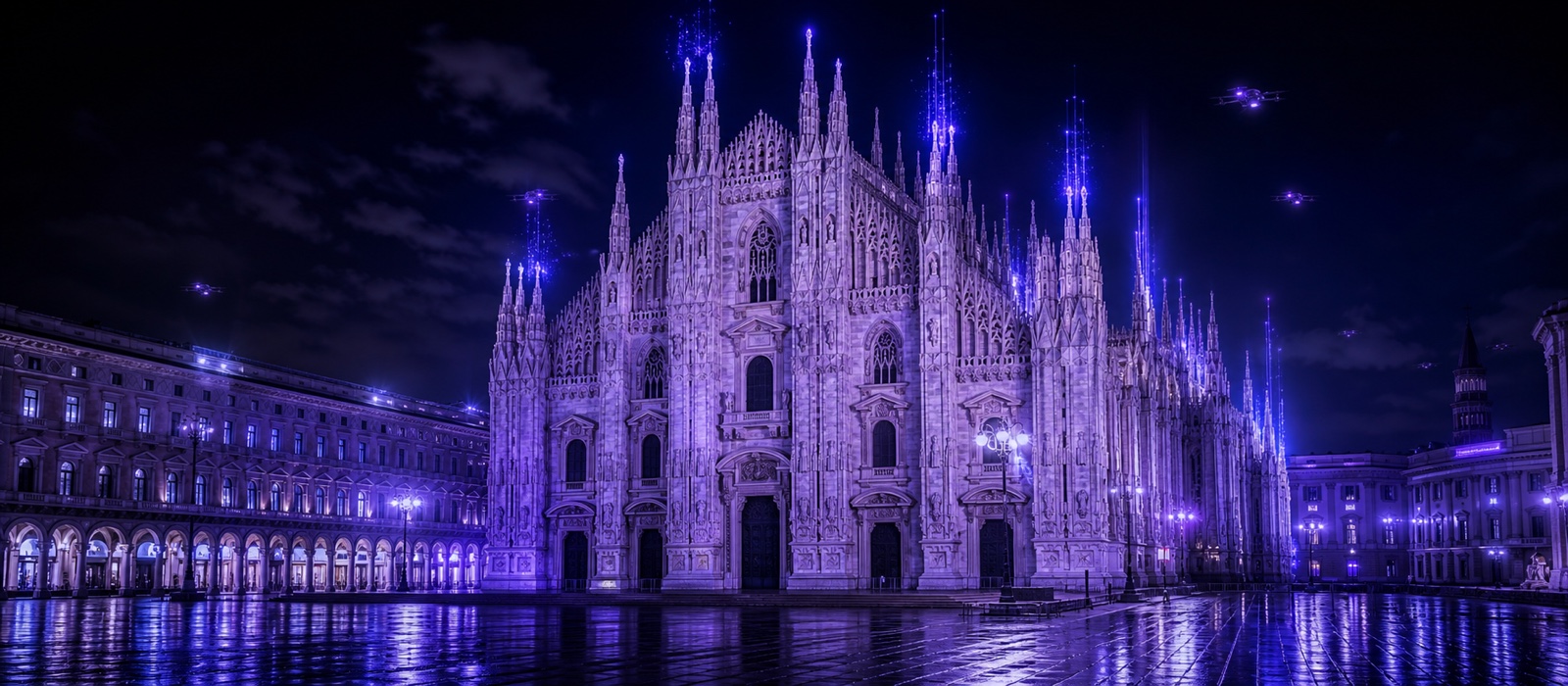Duomo di Milano, Milano, in stile futuristico