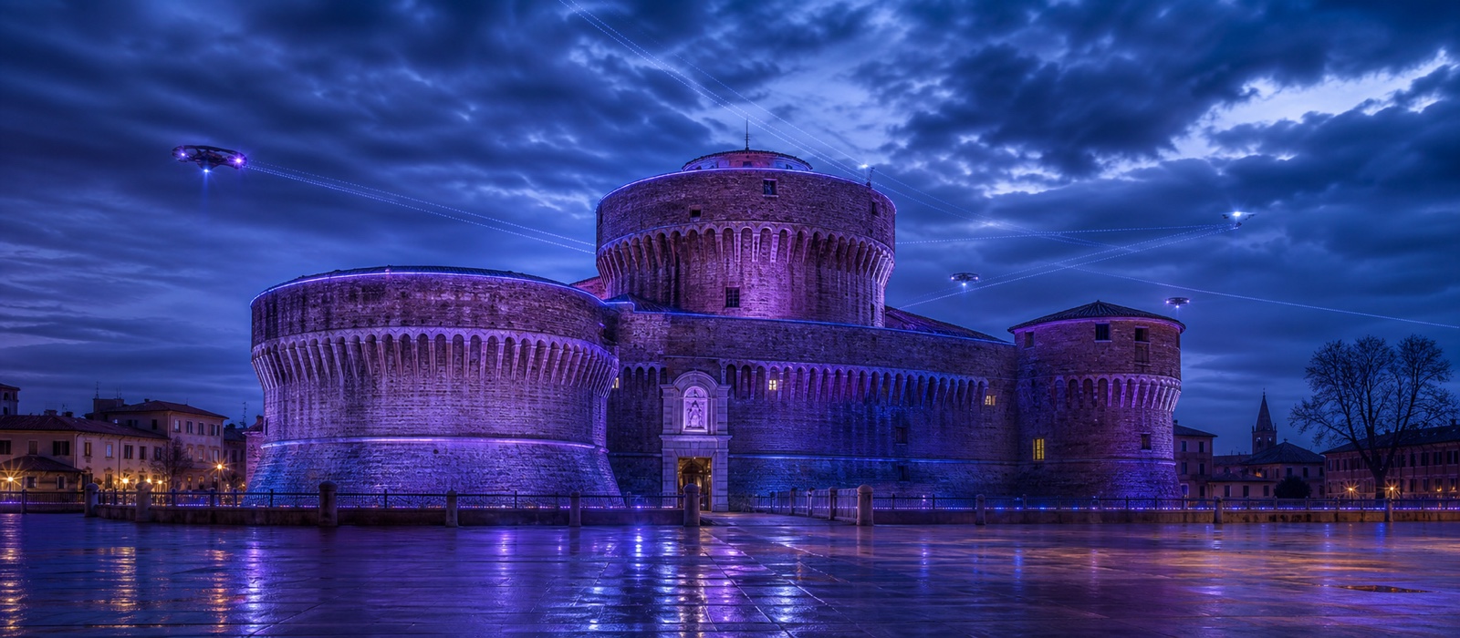 Rocca Costanza, Pesaro, in stile futuristico