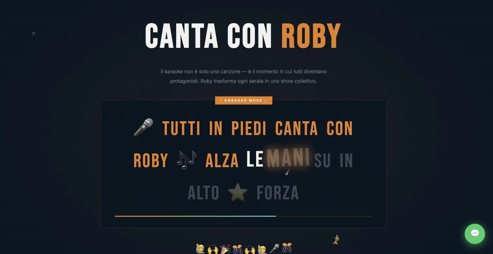 Roby Revolution - screenshot reale del sito