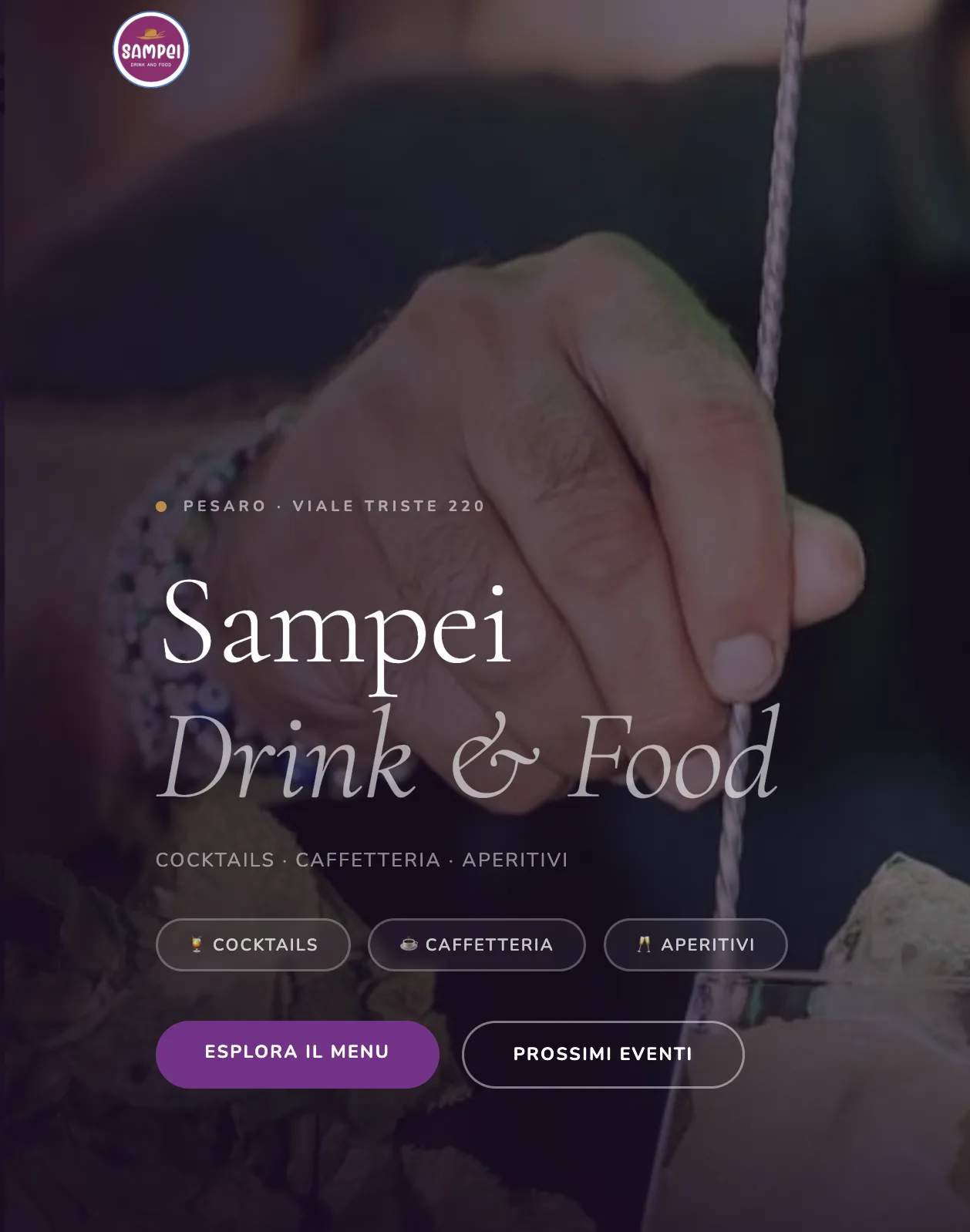 Sampei - screenshot del sito reale