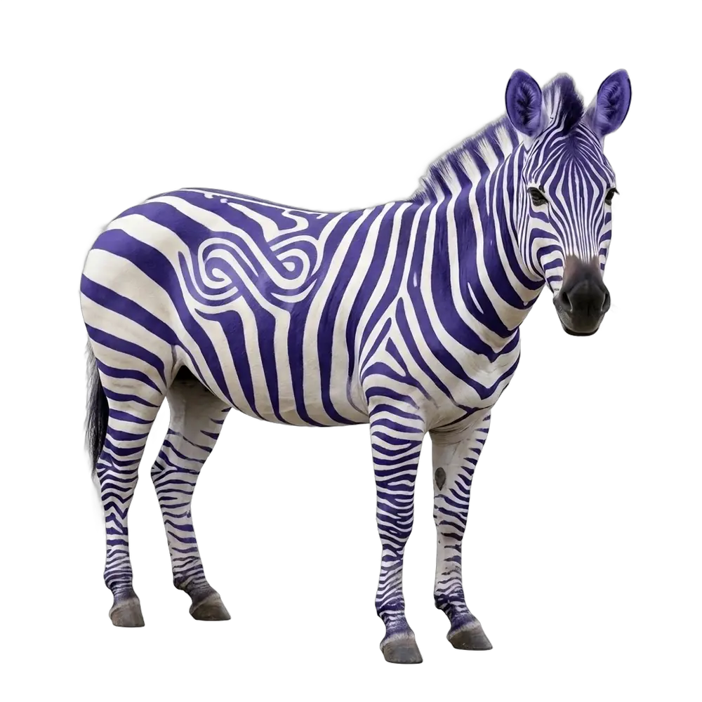 Zebra con motivo a infinito Universe sul manto