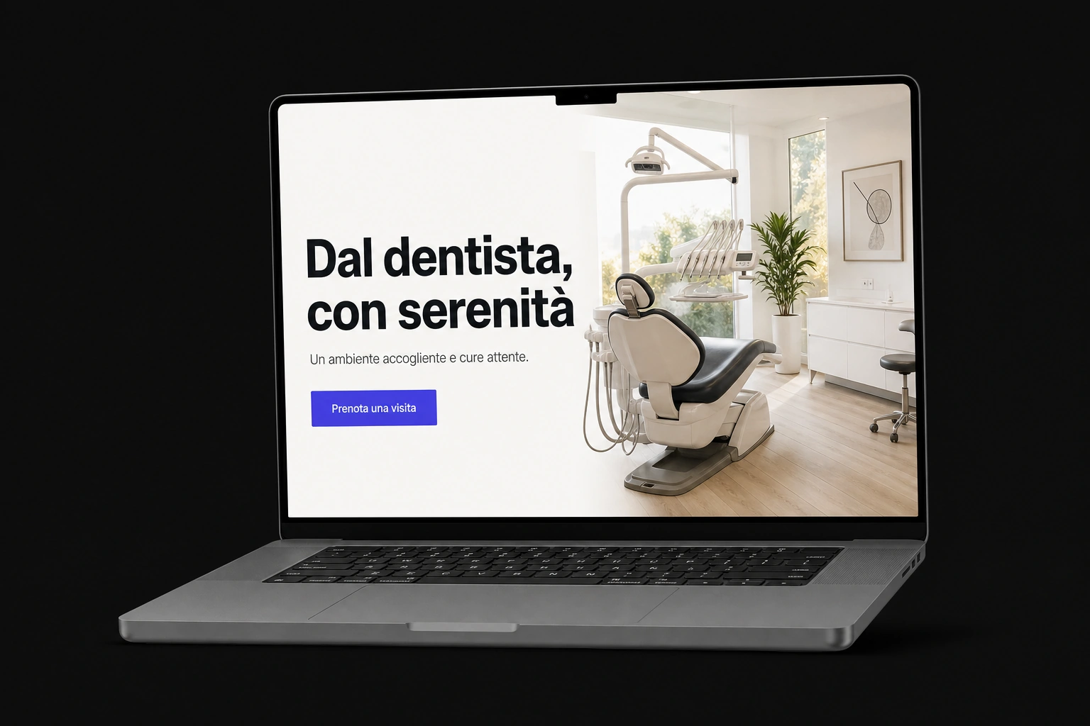 Esempio di homepage sito Universe per il settore Dentisti
