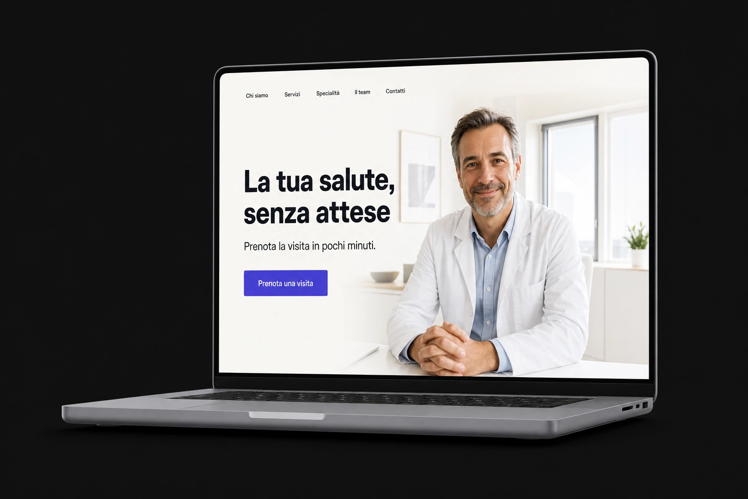 Esempio di homepage sito Universe per il settore Medici & Cliniche