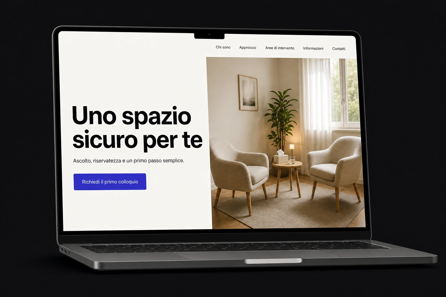 Esempio di homepage sito Universe per il settore Psicologi & Psicoterapeuti